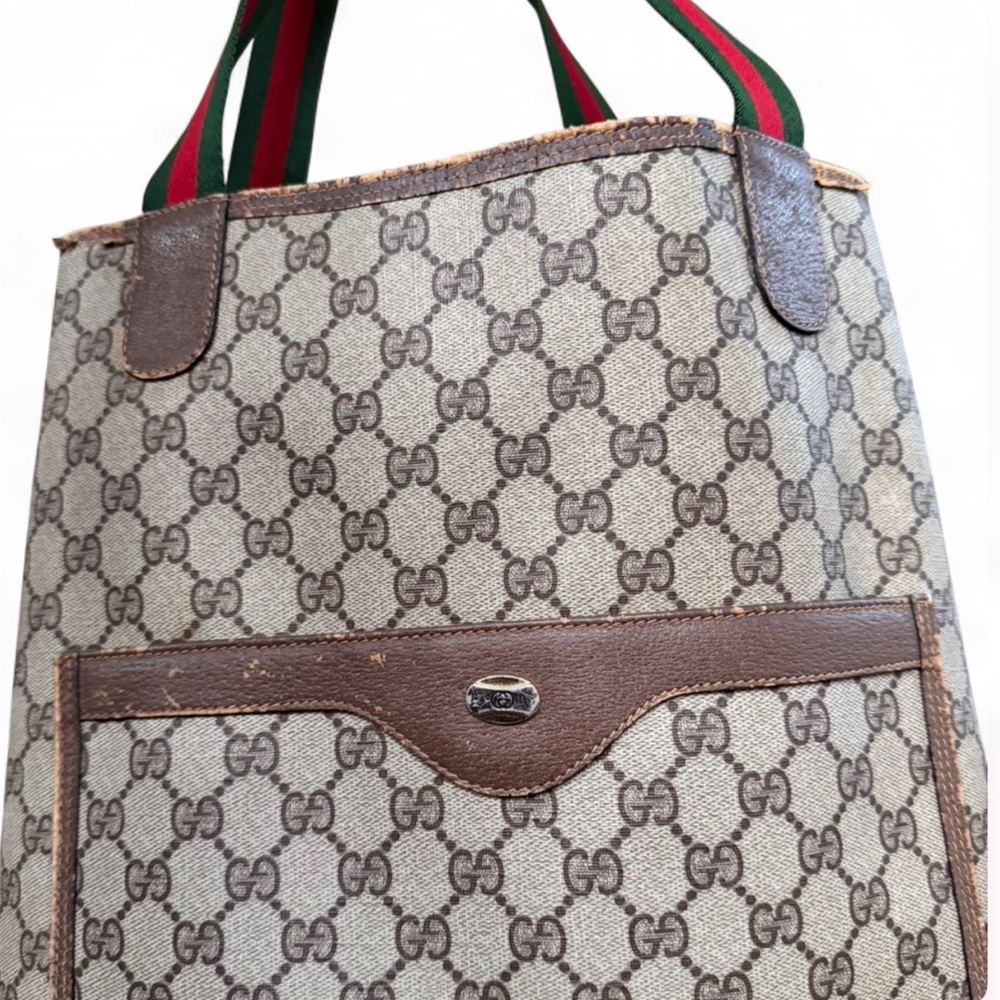 Gucci GG Supreme Sherry Line Monogram Tote - Picture 11 of 16